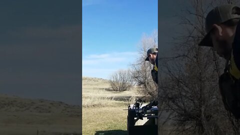 Guy Shoots Peep at 40 Yards on Second Shot!