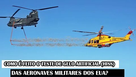 Como É Feito O Teste De Gelo Artificial (HISS) Das Aeronaves Militares Dos EUA