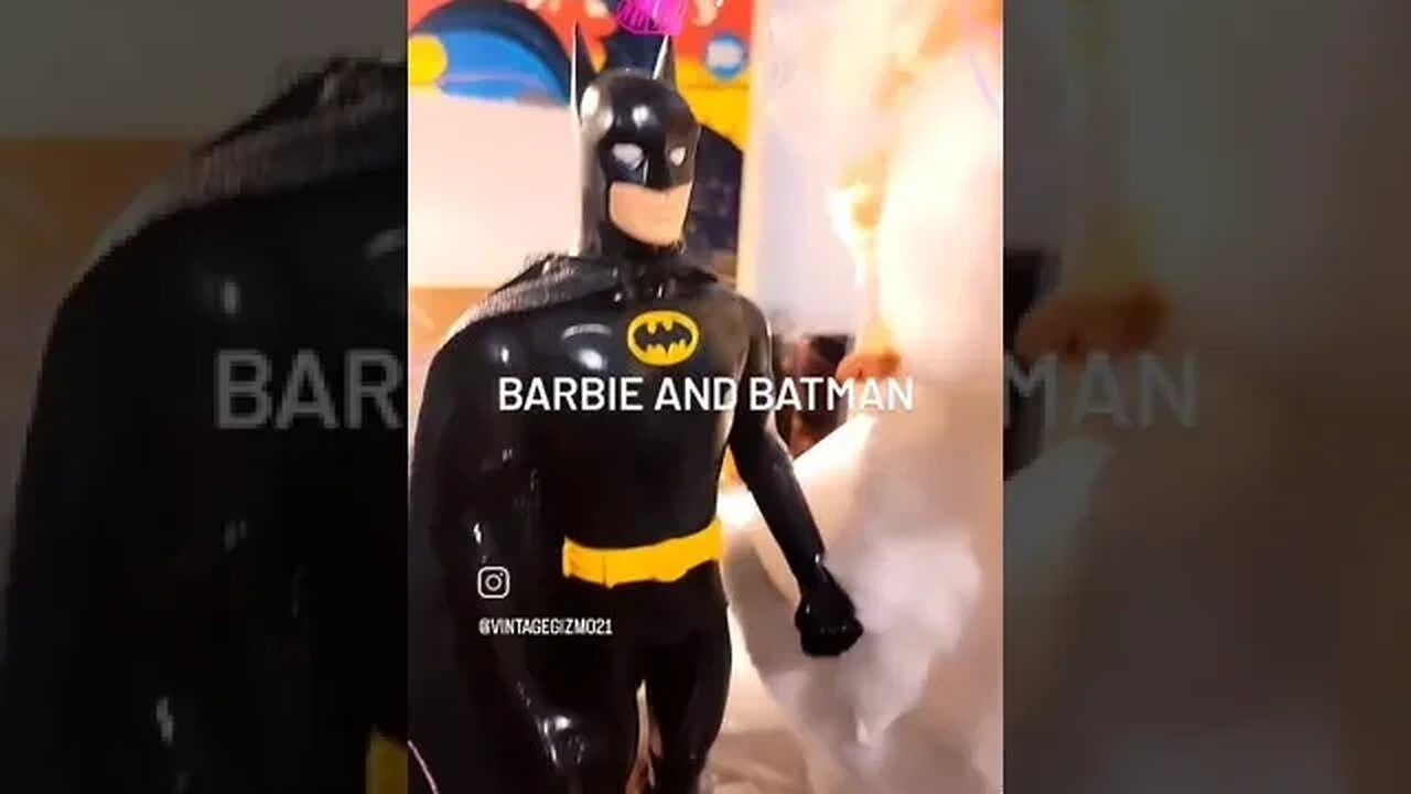 PetShop boys with batman and Barbie