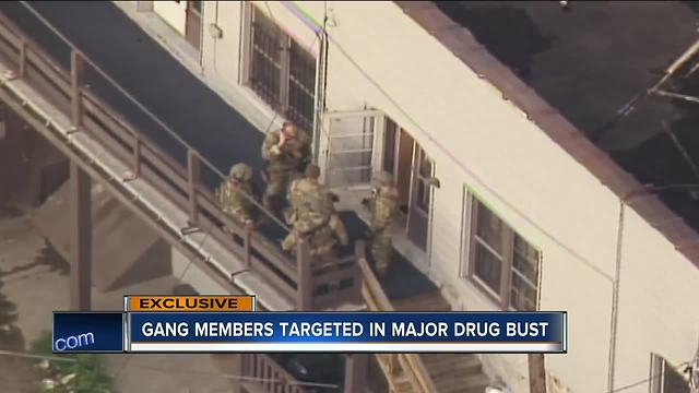 Gang members targeted in FBI drug raid