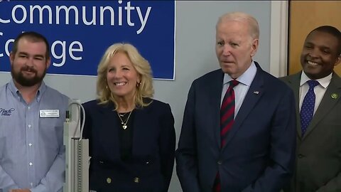 Biden Very Confused At Demonstration Happening In Front Of Him At College In North Carolina