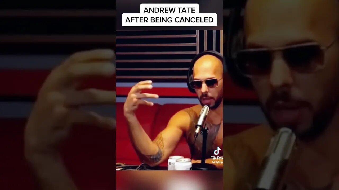 Andrew tate response to being canceled #andrewtate #tateshorts #andrewtatepodcast #tatebrothers