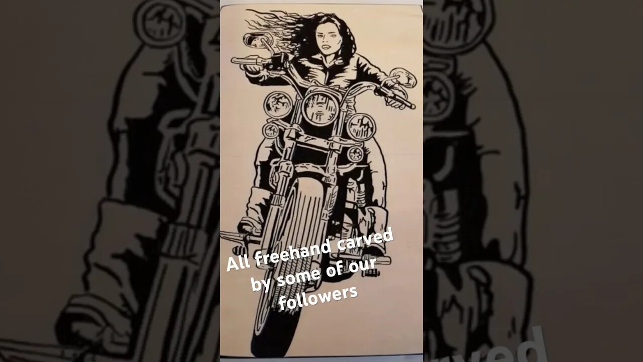 Every 3 to 4 weeks we show off a bunch of our followers freehand carved signs. #woodcarving