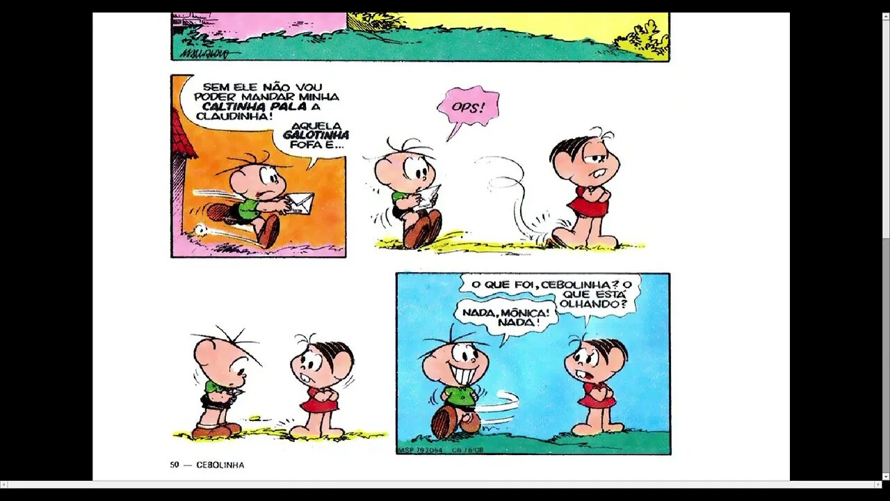 Cebolinha O Selinho [Pause o Vídeo Caso Não Consiga Ler]