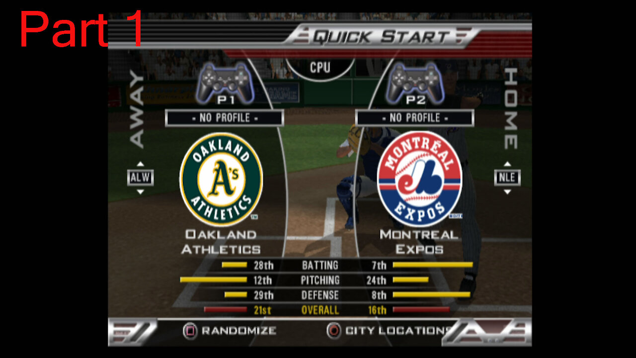 MLB 2005 As vs Expos Part 1