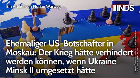 Ehem US-Botsch. Matlock: Krieg hätte verhindert werden können, wenn Ukraine Minsk II umgesetzt hätte