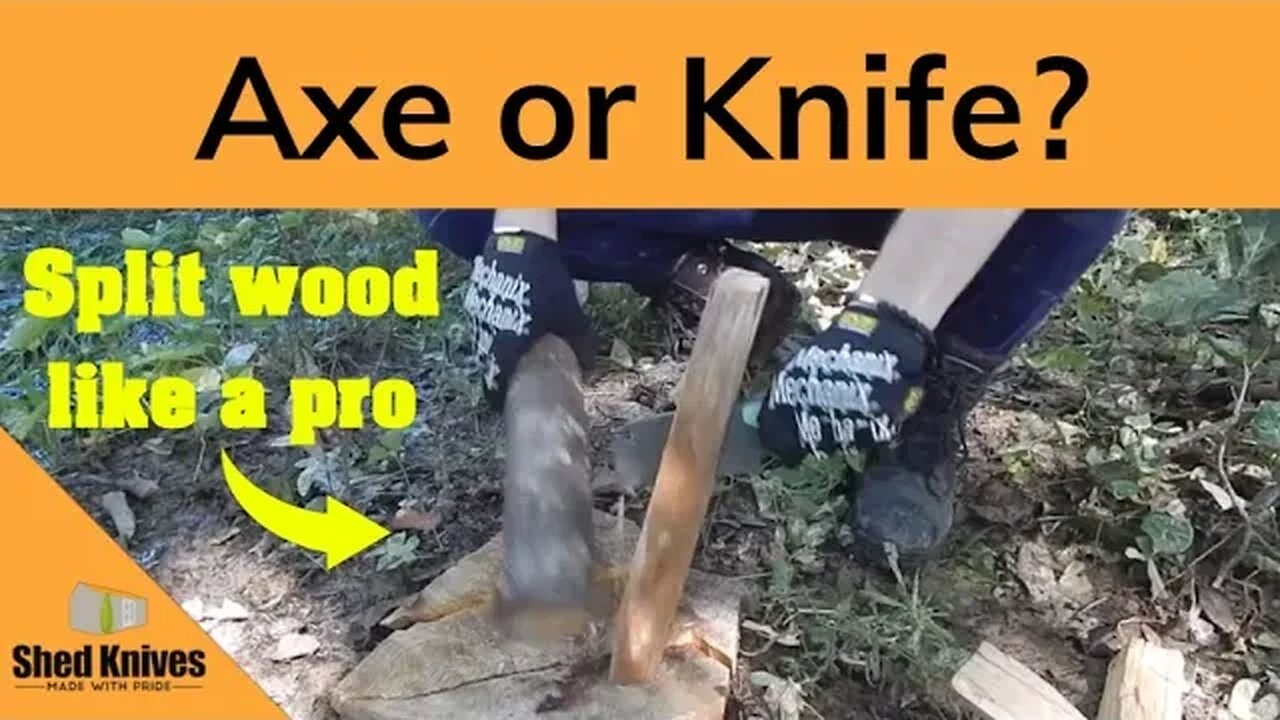 Batoning With A Fixed Blade: Knots, Clean Grain, & More Ft. 2023 Atlas | Shed Knives #shedknives