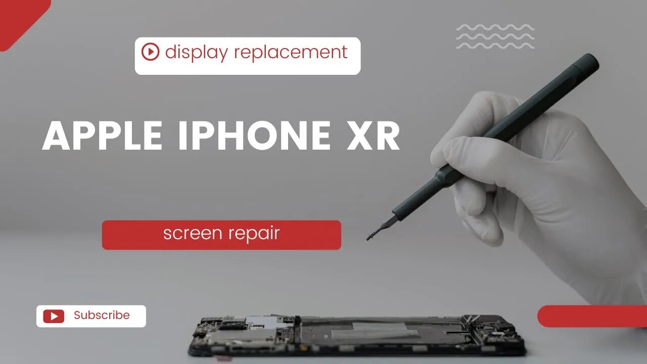 APPLE Iphone XR, display screen, repair replacement, repair video