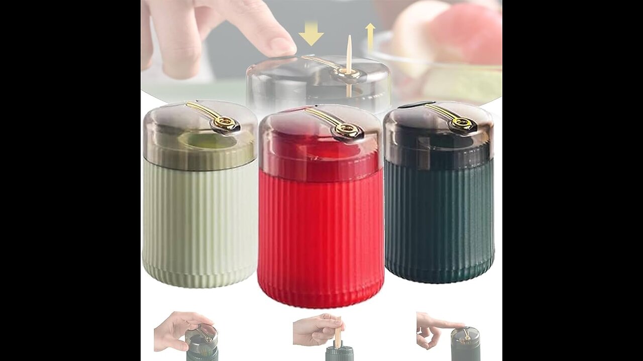 Kitchen Gadgets No : 141 🛍️Product: Pop Up Automatic Toothpick Dispenser