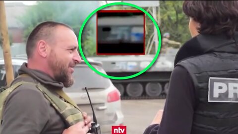 German NTV in Ukraine: Suddenly... Nazi infantry vehicle passed by