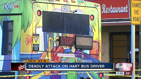 Police: Suspect caught on camera saying "God bless you" before deadly stabbing of HART bus driver