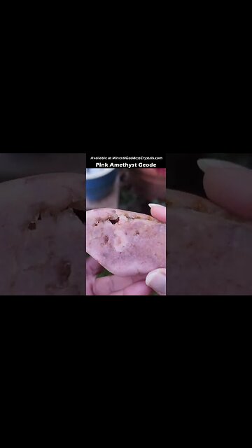 Pink Amethyst Polished Cluster Free Form Amethyst