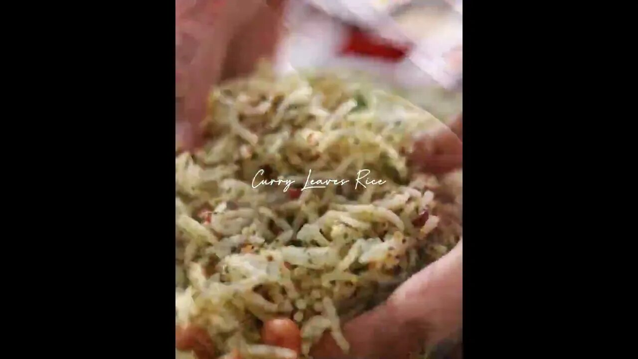 Curry Leaves Rice | #rice #recipe #pulao #khichdi #indianricerecipe