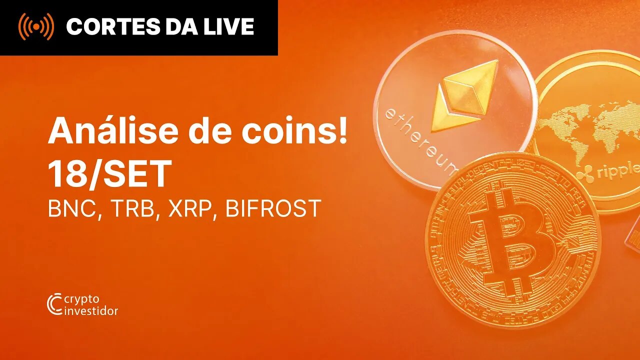 Análise de altcoins! TRX XDC BITFROST TRB e XRP