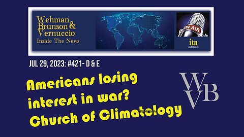 Does America care about the war? The Church of Climatology