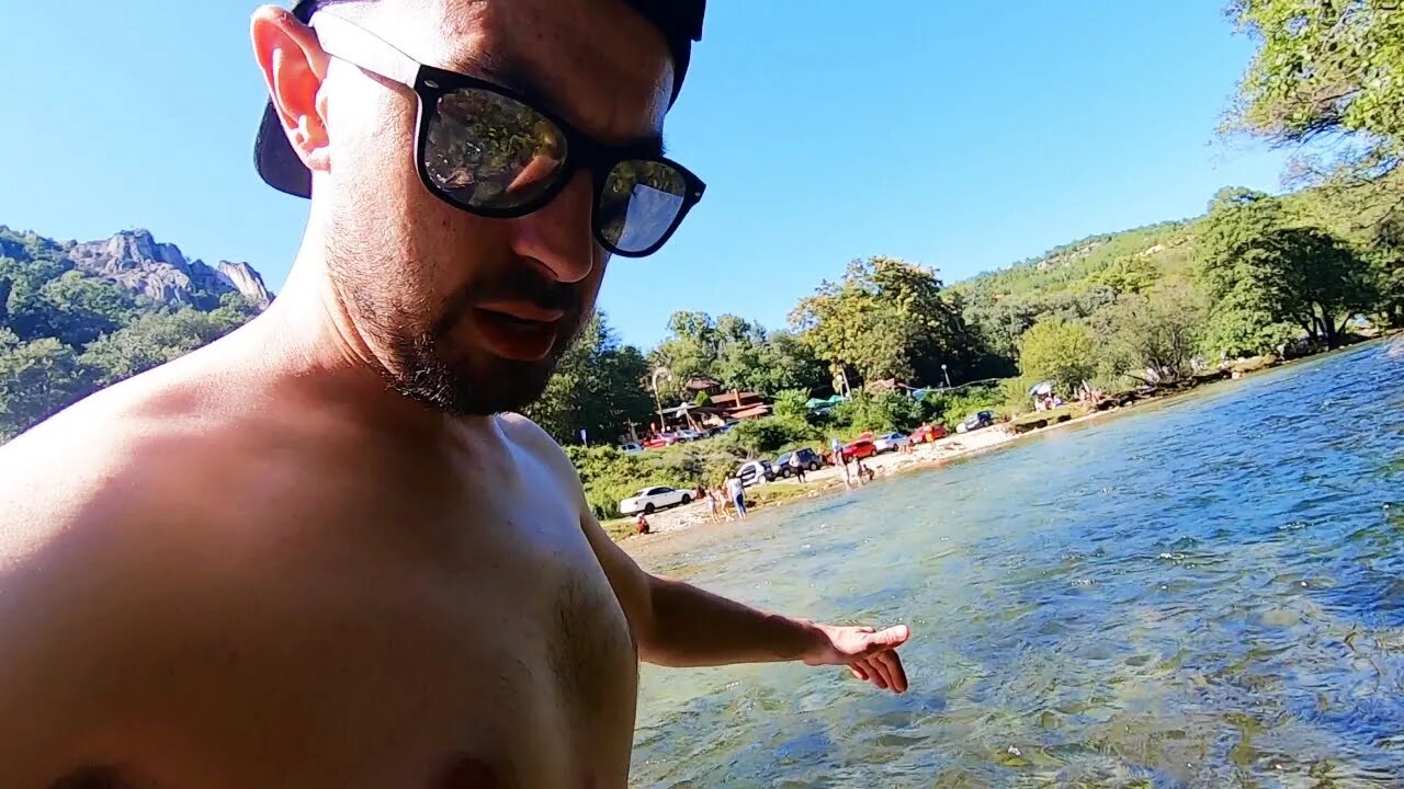 I froze my balls in this Macedonian river