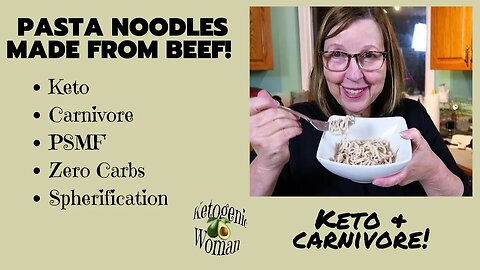 Those Viral Keto Pasta Noodles (Made with Beef!)| Keto Beef Noodles (Bit of a FAIL but still GOOD!)