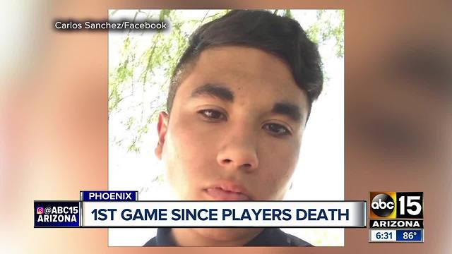 Moon Valley football team honors fallen teammate