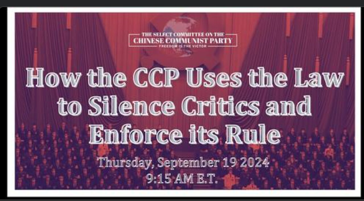 How the CCP Uses the Law to Silence Critics and Enforce its Rule