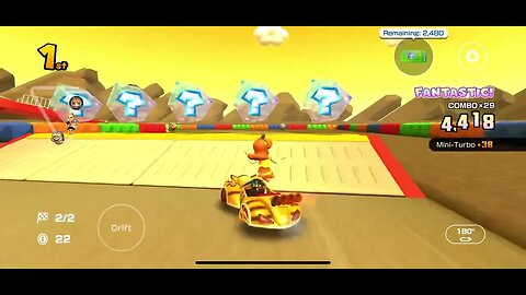 Mario Kart Tour - RMX Choco Island 2T Gameplay