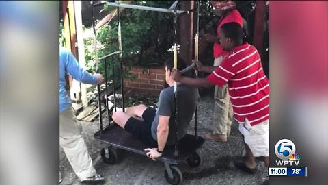 Wellington hurt in Dominica, back in Florida