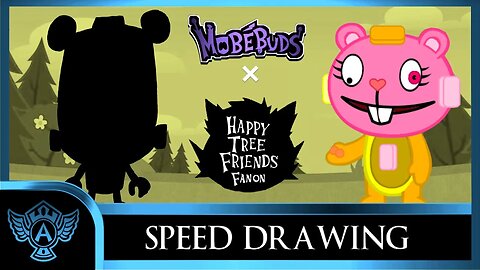 Speed Drawing: Happy Tree Friends Fanon - Mamba Bear | Mobebuds Style