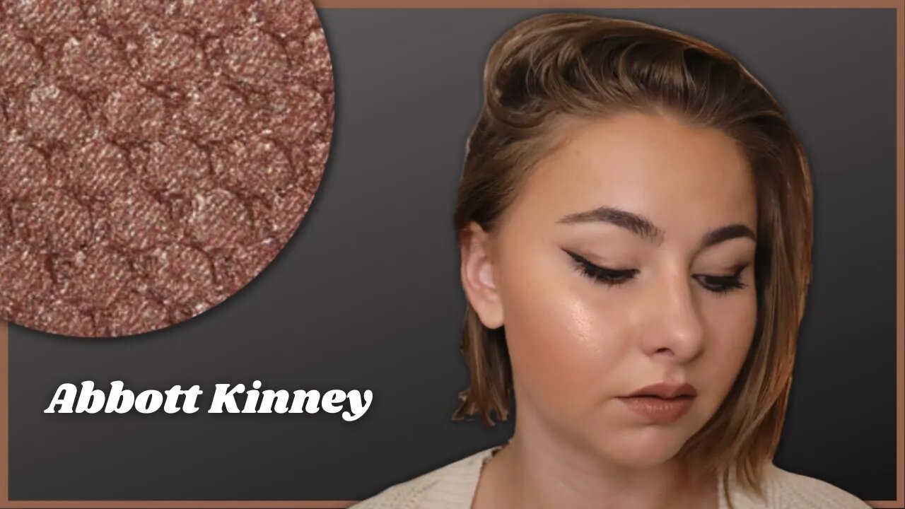 BRONZE SHIMMERY WING w/ Colourpop Super Shock Shadows - Abbott Kinney | Spicing Up Winged Liner