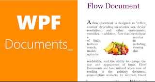 WPF Documents | Flow Documents-ii | Documents in WPF