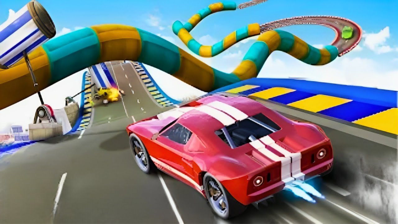 GT Car Racing Mega Ramp Racing Simulator| Impossible Sports Car Stunts 3D | Android GamePlay