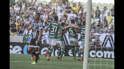 Gol de Thiago Santos - Ceará 2 x 2 Palmeiras - Narração de José Manoel de Barros