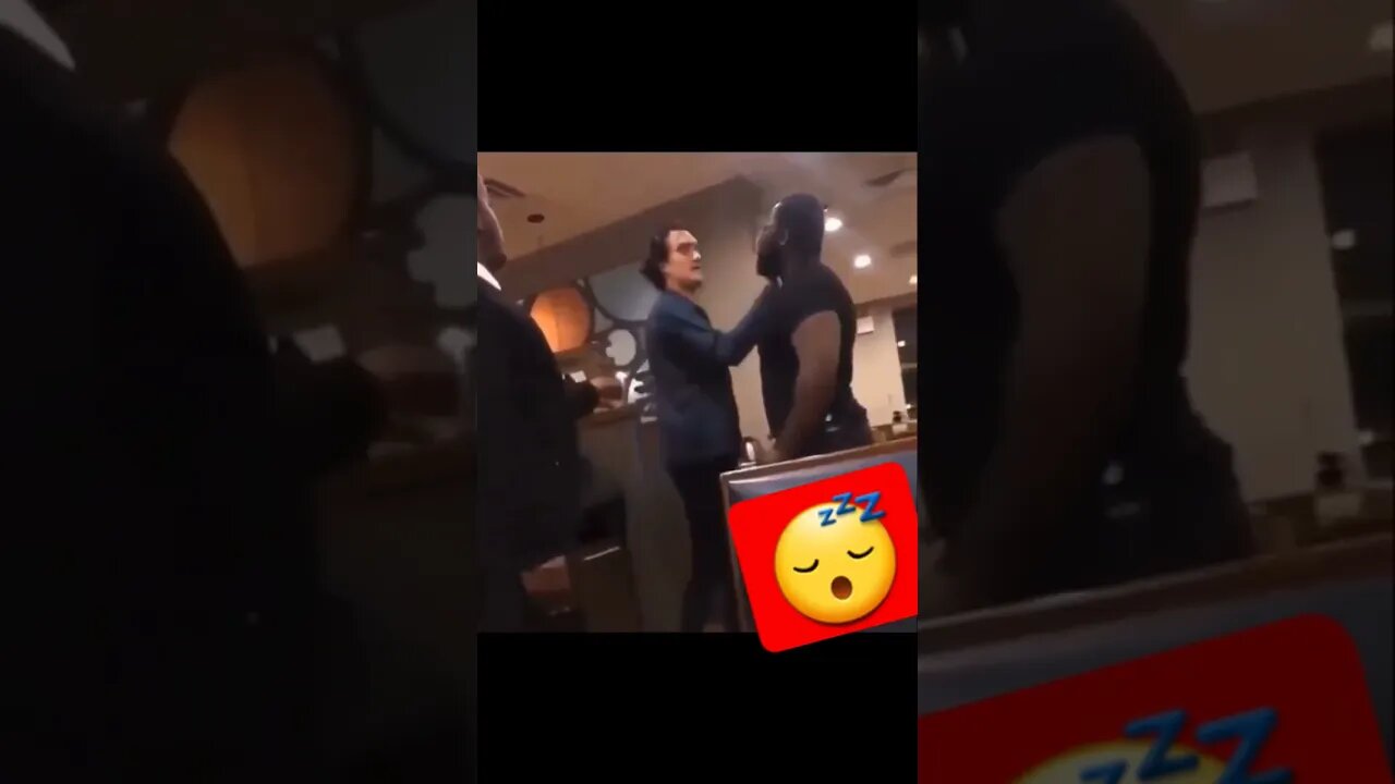 Man Slaps Guy For Getting In His Space #fight #restaurant #foryou #shortvideo #explore #funny #fypシ