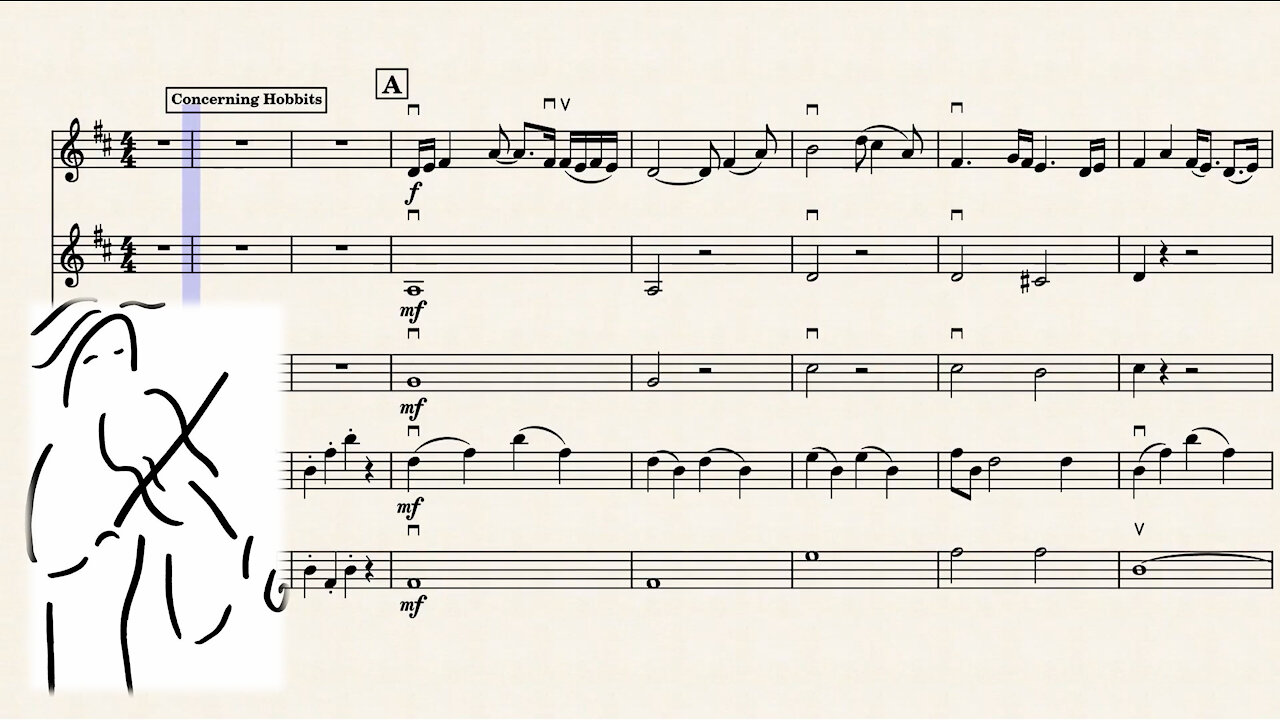 The Lord of the Rings. Music Score for String Orchestra. Play Along.