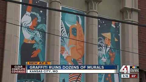 Teacher invites vandals to join mural project