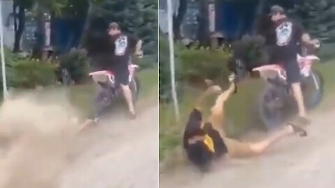 Funny bike Accident, a guy fall from bike, WhatsApp status funny