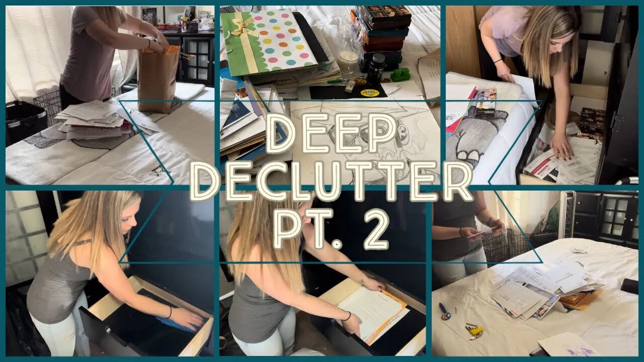 *EXTREME* DEEP CLEAN & DECLUTTER | COMPLETE BEDROOM DECLUTTER PT. 2