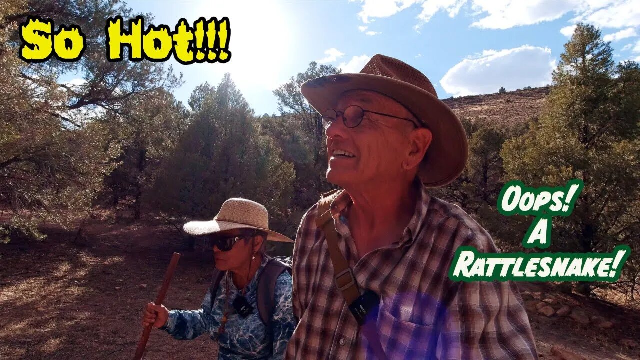 A rattlesnake in camp! Hickison Petroglyphs