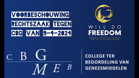 Voorbeschouwing rechtszaak tegen CBG