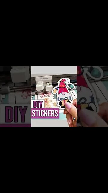 🎄 CHRISTMAS STICKERS WITH CRICUT 🎄 #shorts