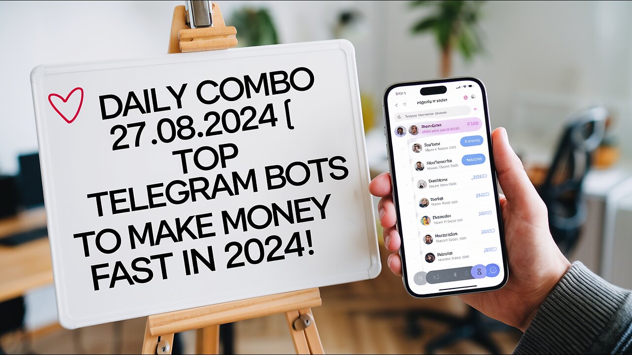 💸 Daily Combo 27.08.2024 | Top Telegram Bots to Make Money FAST in 2024! |