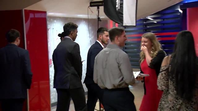 Red carpet CATSYS ceremony at McKale on Monday