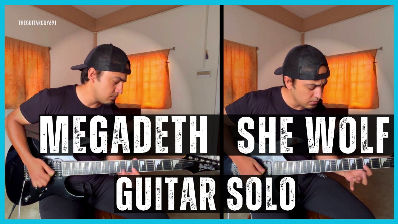 Megadeth - She Wolf | Guitar SOLO | With Backing Track