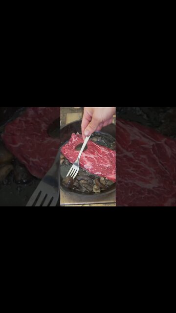 Hot Tent Camp & Steak n Wild Mushrooms