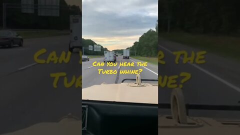 Turbo HMMWV on the highway