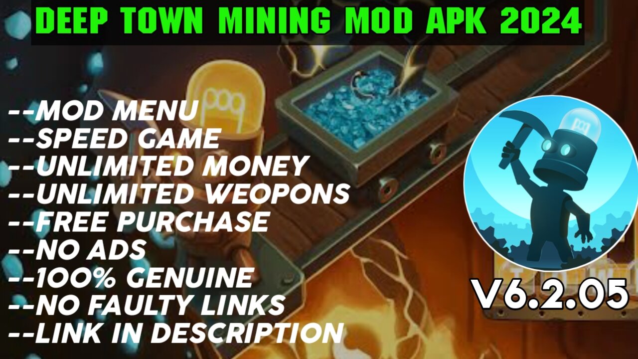 IDKE DEEP TOWN MINING MOD APK DOWNLOAD| LATEST MOD APK 2024