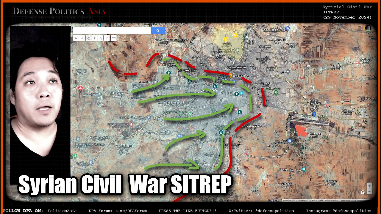 Syrian Civil War Reignites!!! Western part of Aleppo City (1/3 of city) falls to HTS (Rebel Group)