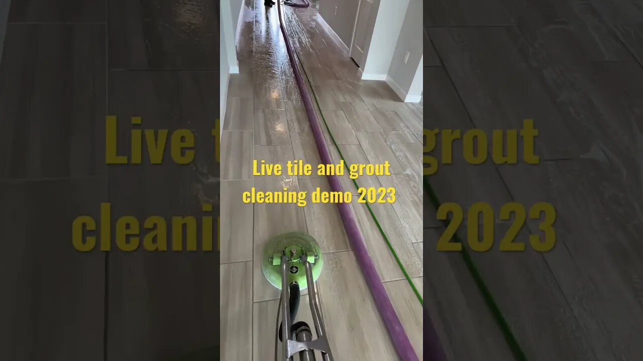 Tile and grout cleaning video demo April 2023