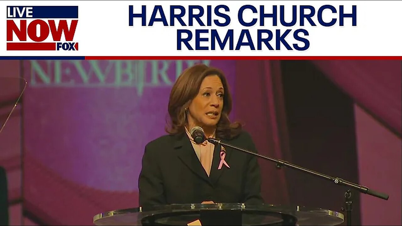 WATCH: Harris speaks at Sunday church service in Georgia