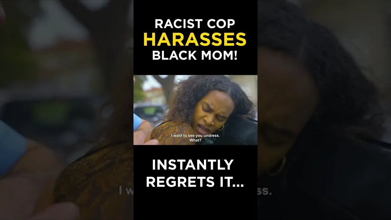 RACIST Cop FORCES Black Mother To... MUST SEE ENDING #shorts #sameerbhavnani