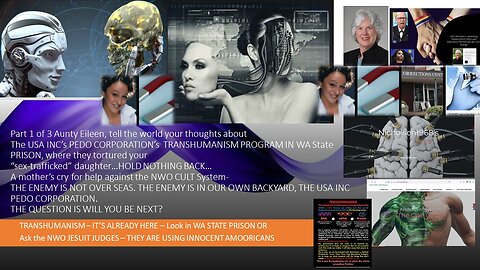 Thoughts about The USA INC’s PEDO CORPORATION’s TRANSHMANISM PROGRAM IN AMOORICA