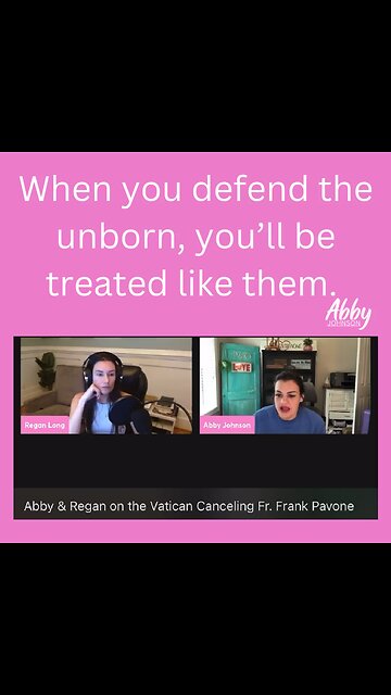 Father Frank Pavone and Abby Johnson, “When you defend the unborn, you’ll be treated like them.”